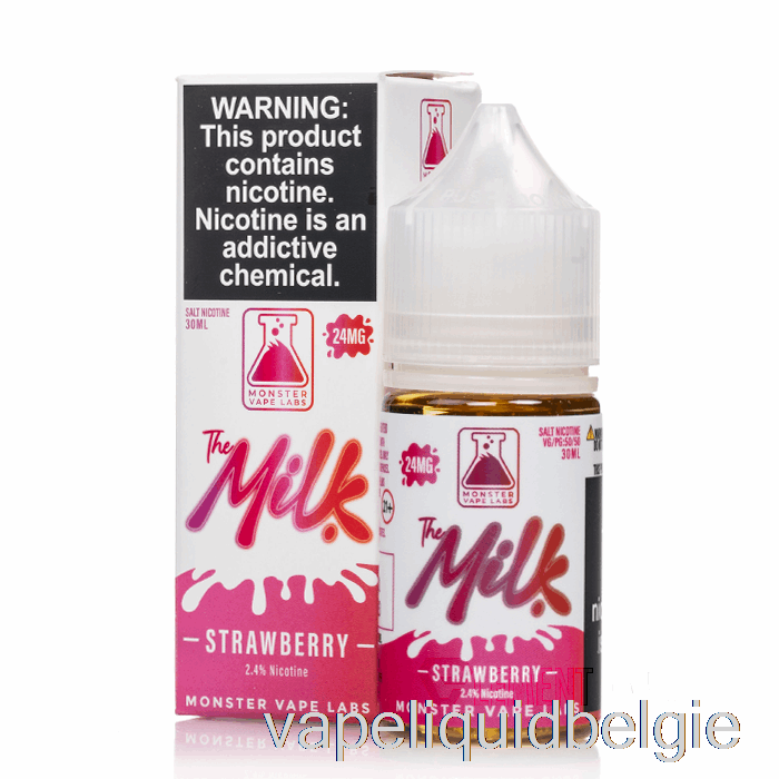 Vape Vloeibare Aardbei - De Melkzouten - 30ml 24mg